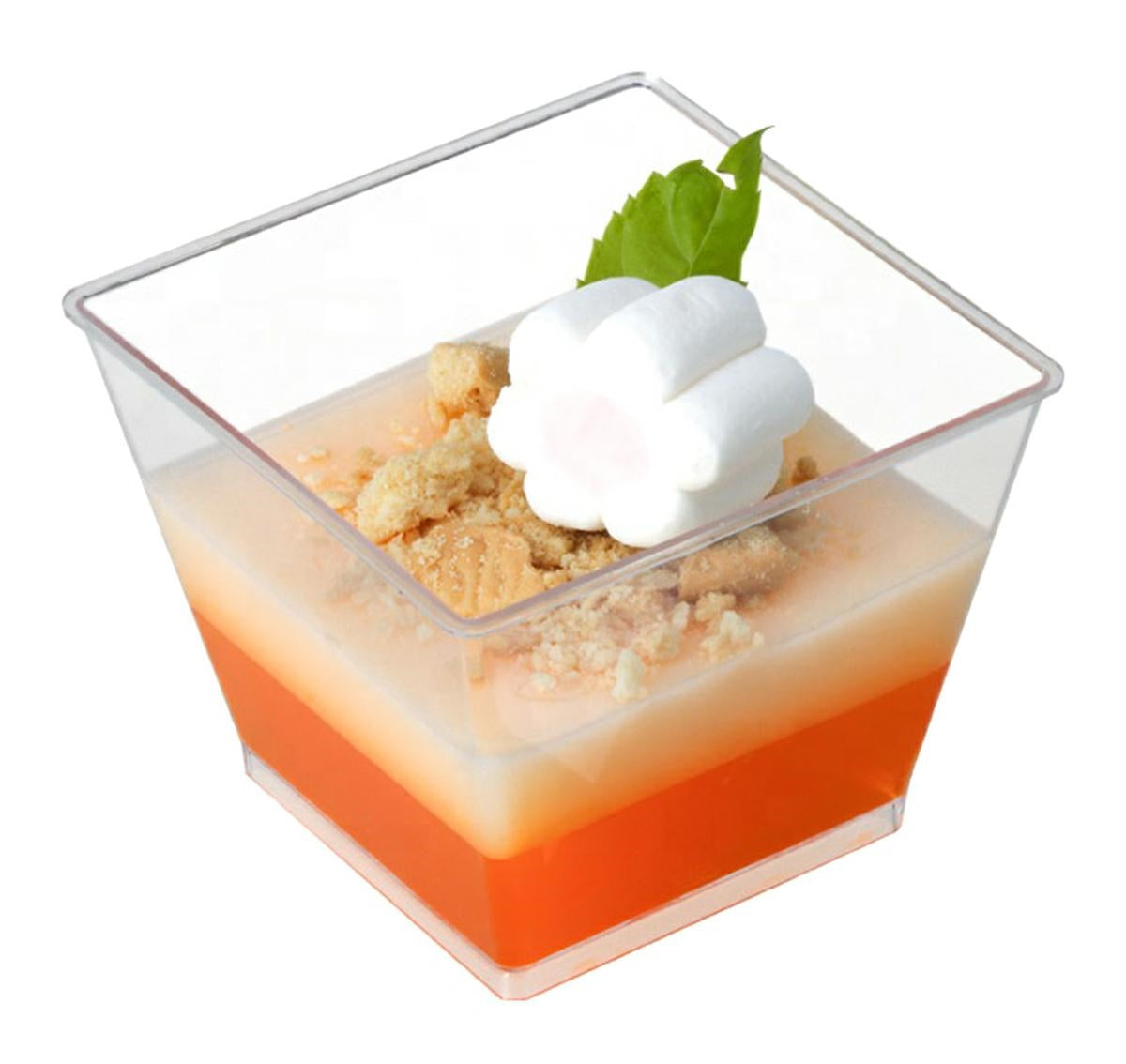 30 permatomų puodelių rinkinys