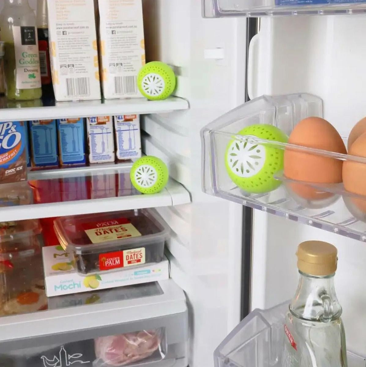 3vnt. kvapus sugeriančių kamuoliukų rinkinys šaldytuvui