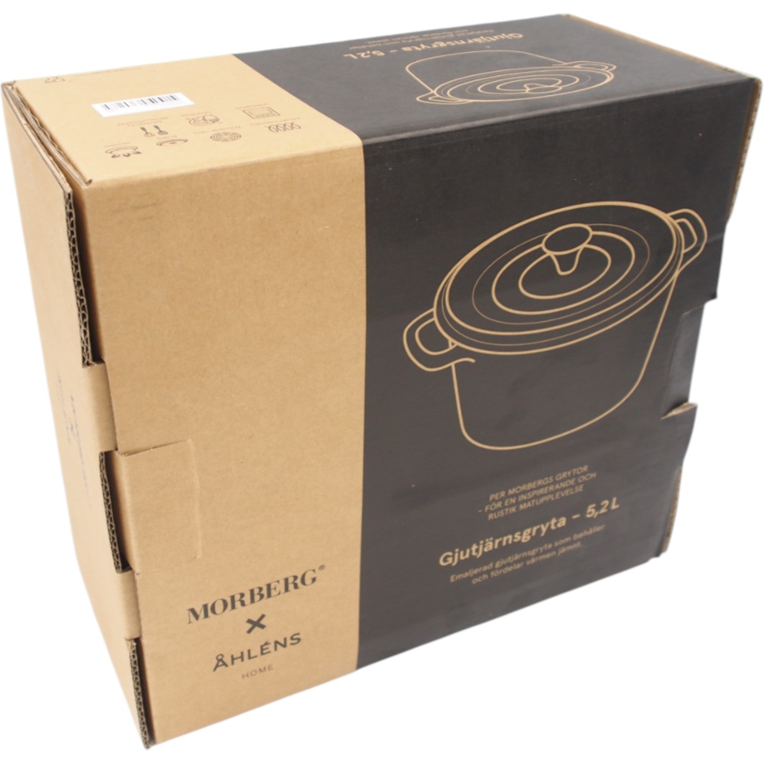 5,2 L MORBERG x ÅHLÉNS emaliuotas ketaus puodas