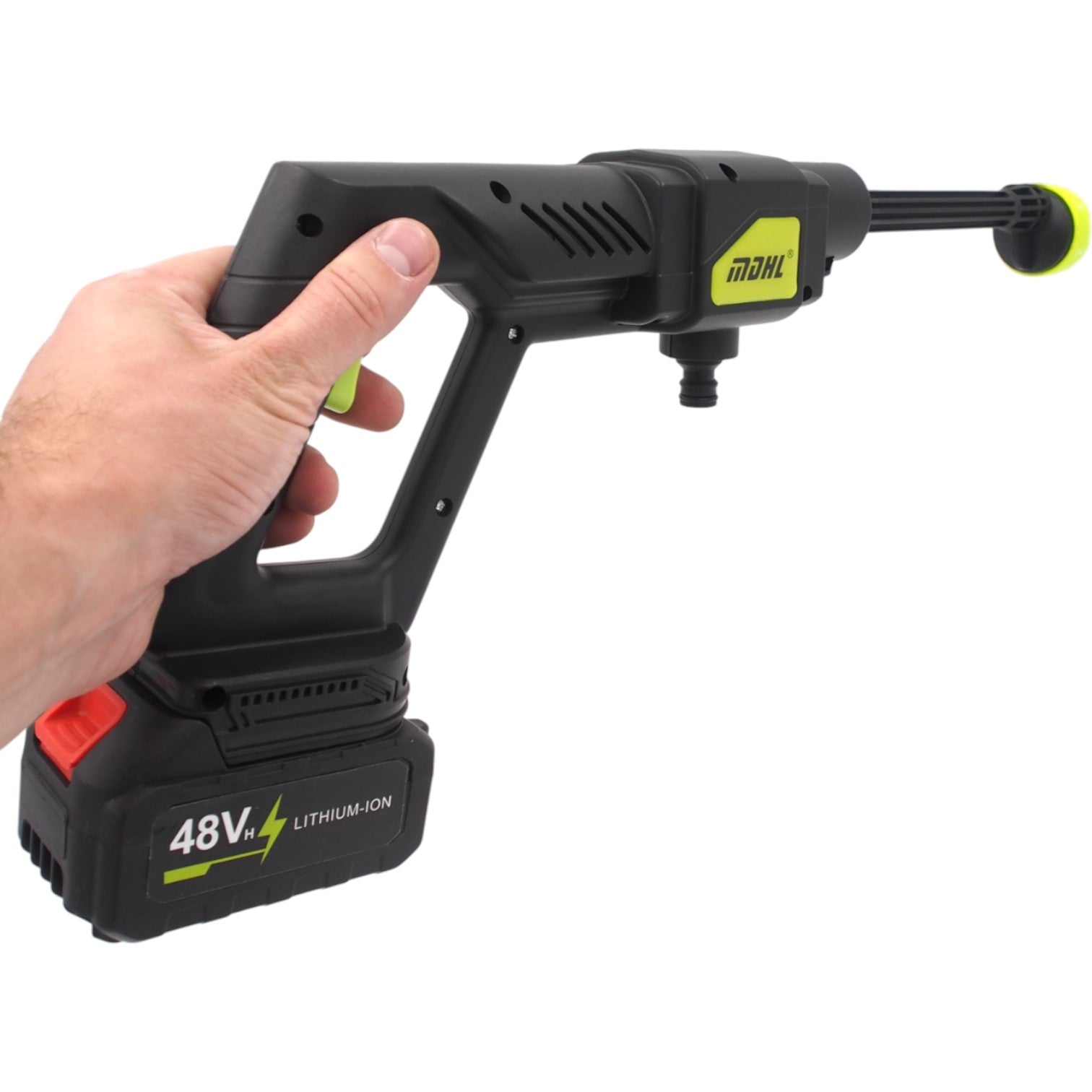 Akumuliatorinis aukšto slėgio plovimo įrenginys