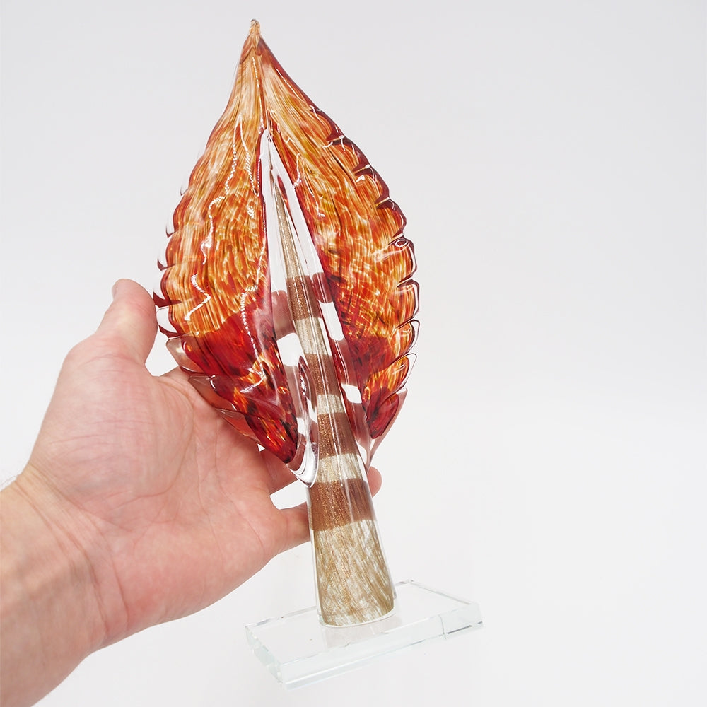 Dekoratyvinė stiklo skulptūra, 12×7×32.5 cm