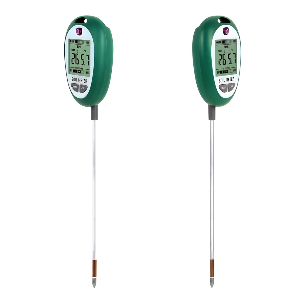 Dirvožemio drėgmės, temperatūros ir pH matuoklis su LCD ekranu