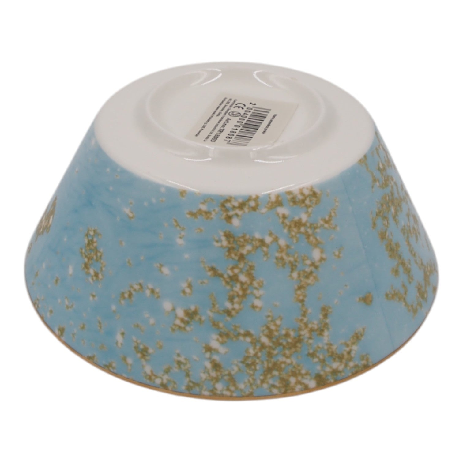 Keraminis dubuo su mėlynu ir auksiniu dekoru