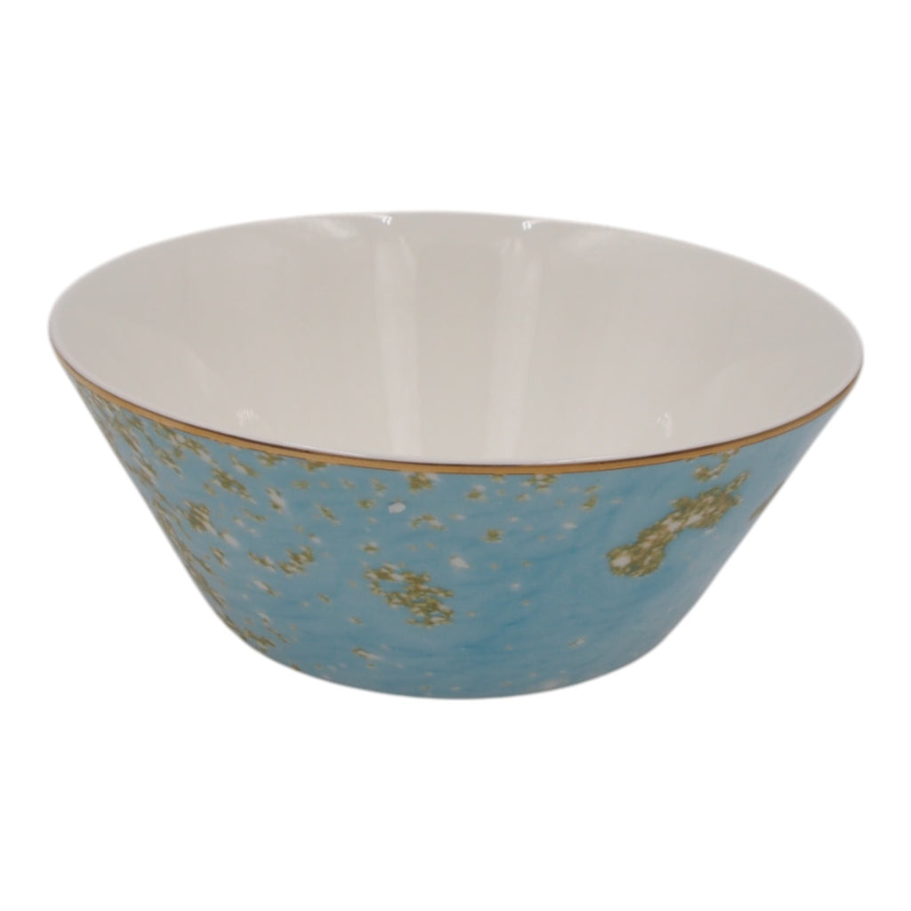 Keraminis dubuo su mėlynu ir auksiniu dekoru