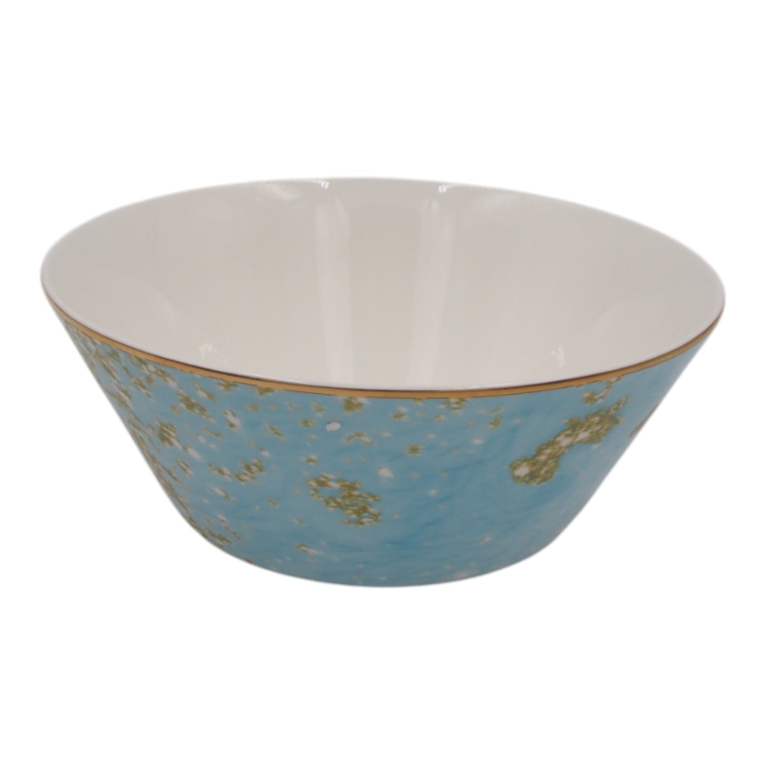 Keraminis dubuo su mėlynu ir auksiniu dekoru