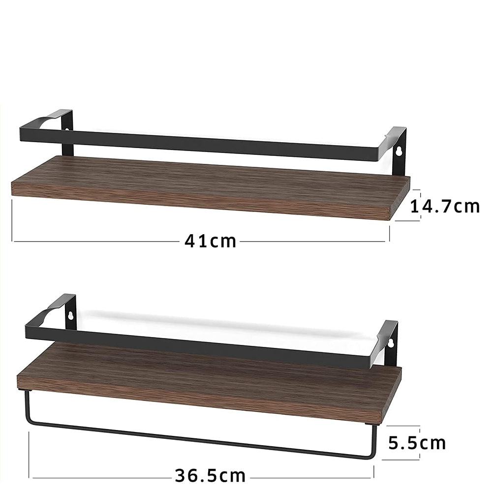 Dviejų dalių medinė lentynėlė