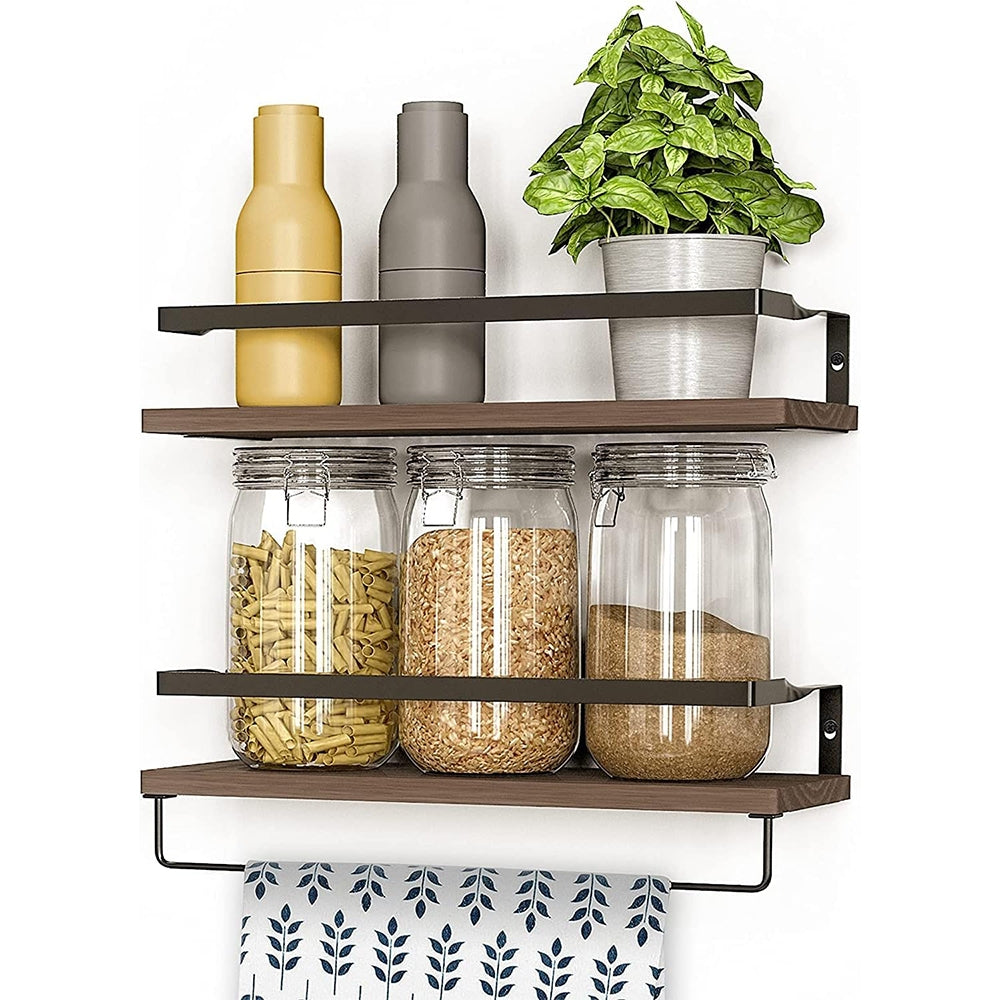 Dviejų dalių medinė lentynėlė