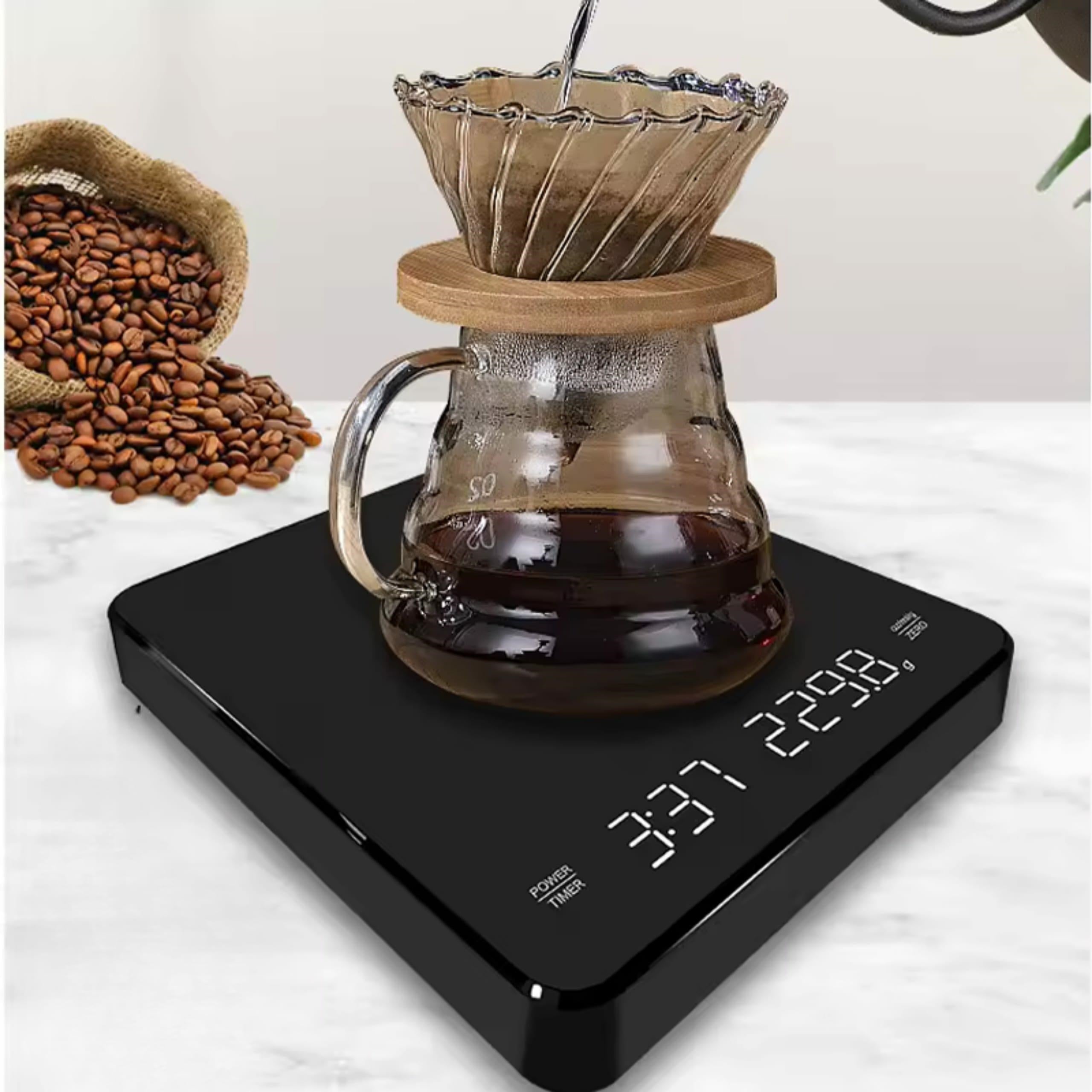 Elektroninės virtuvės kavos svarstyklės