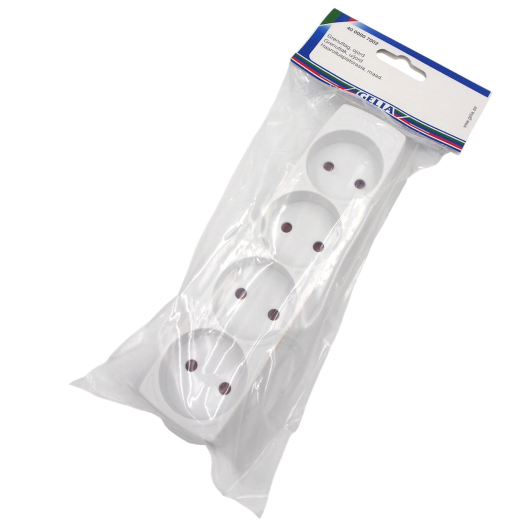 Gelia keturių lizdų rozetė (be laido)