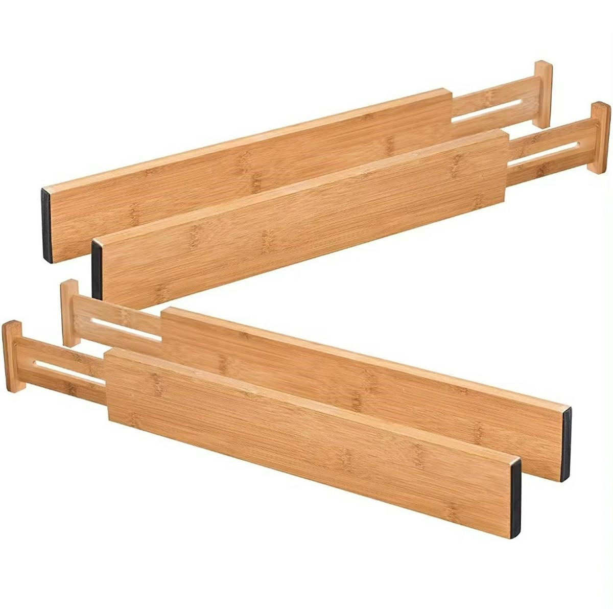 Išlankstomi stalčių organizatoriai 4 vnt