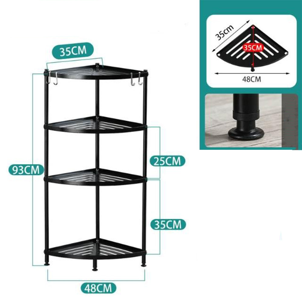 Kampinė lentyna JUODA