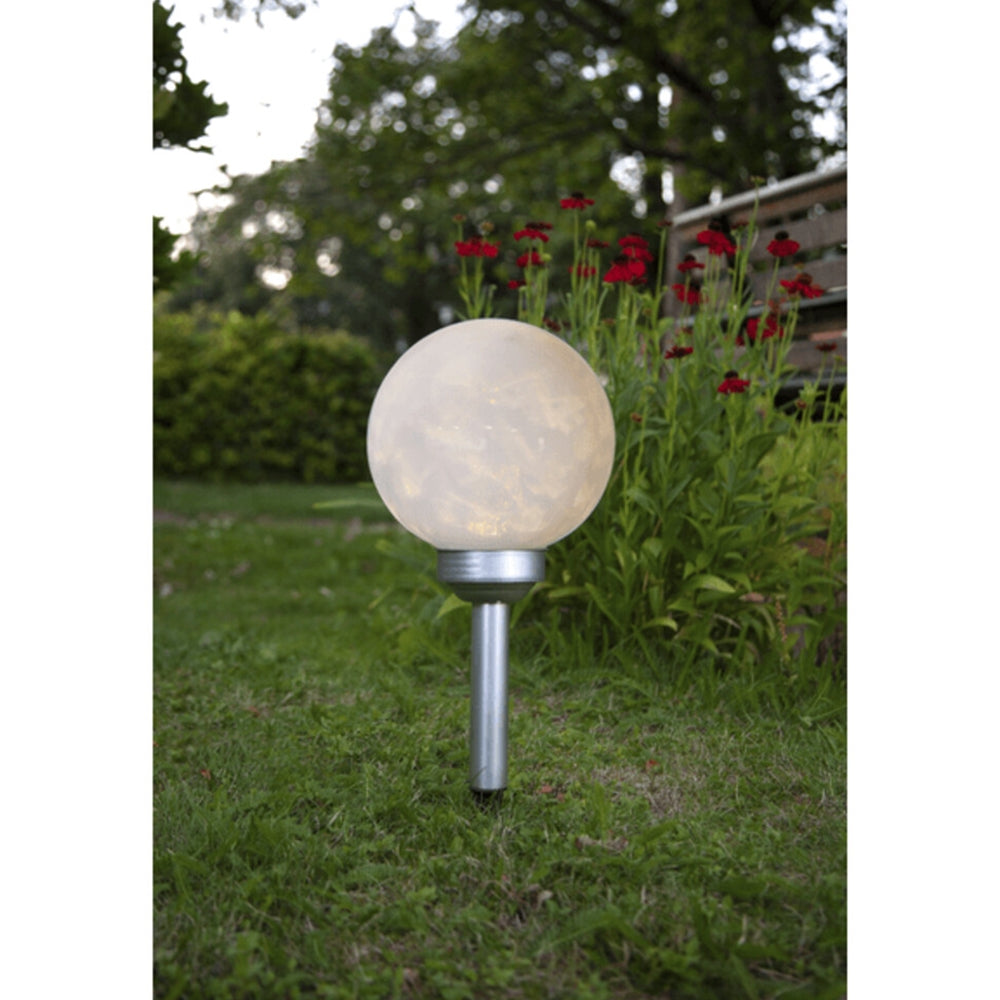 Lauko LED sodo lempa „Luna“ su saulės baterija (37 cm)