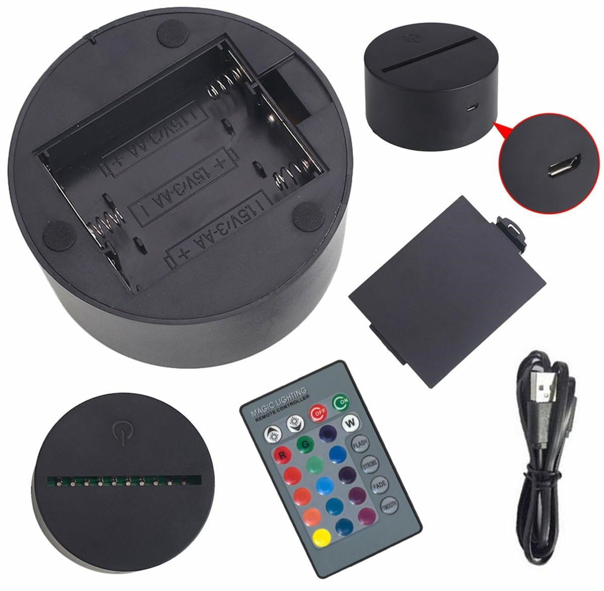 LED naktinė lempa futbolininko formos