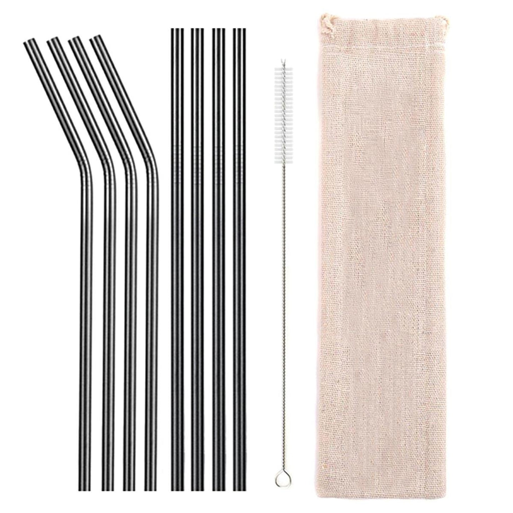 Metalinių Šiaudelių Rinkinys 10 Elementų