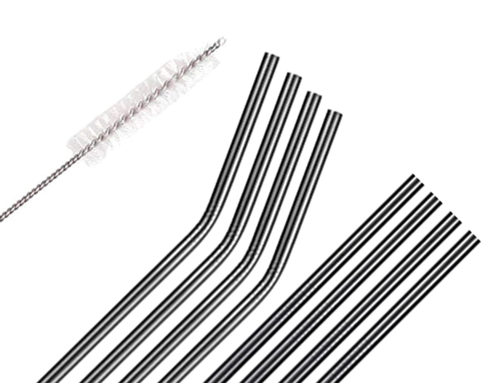 Metalinių Šiaudelių Rinkinys 10 Elementų