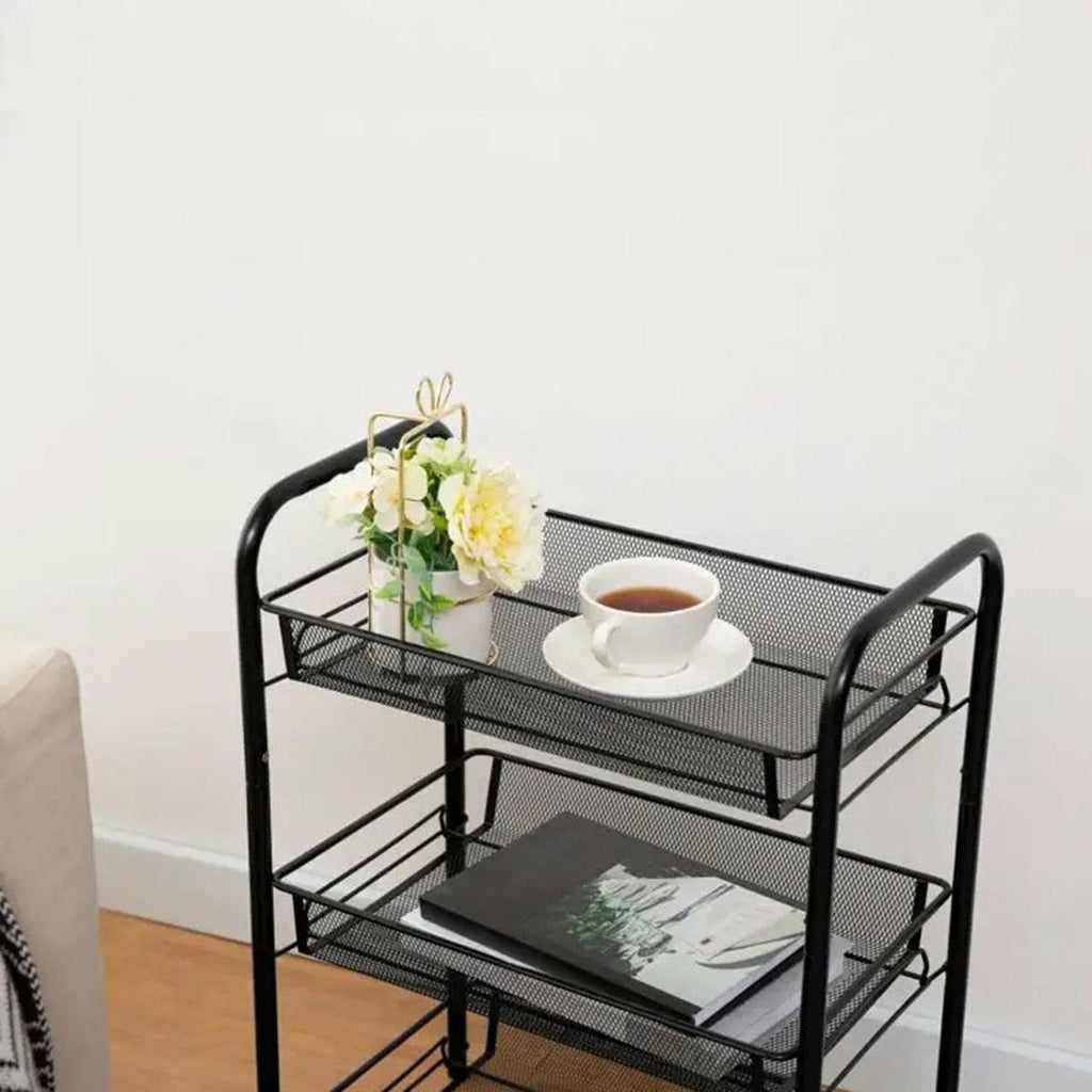 Mobili lentyna ant ratukų (Juoda)