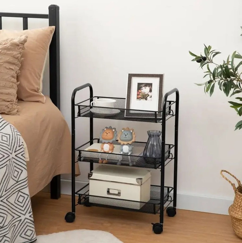 Mobili lentyna ant ratukų (Juoda)