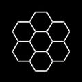 Modulinis lubinis LED šviestuvas Hexagon