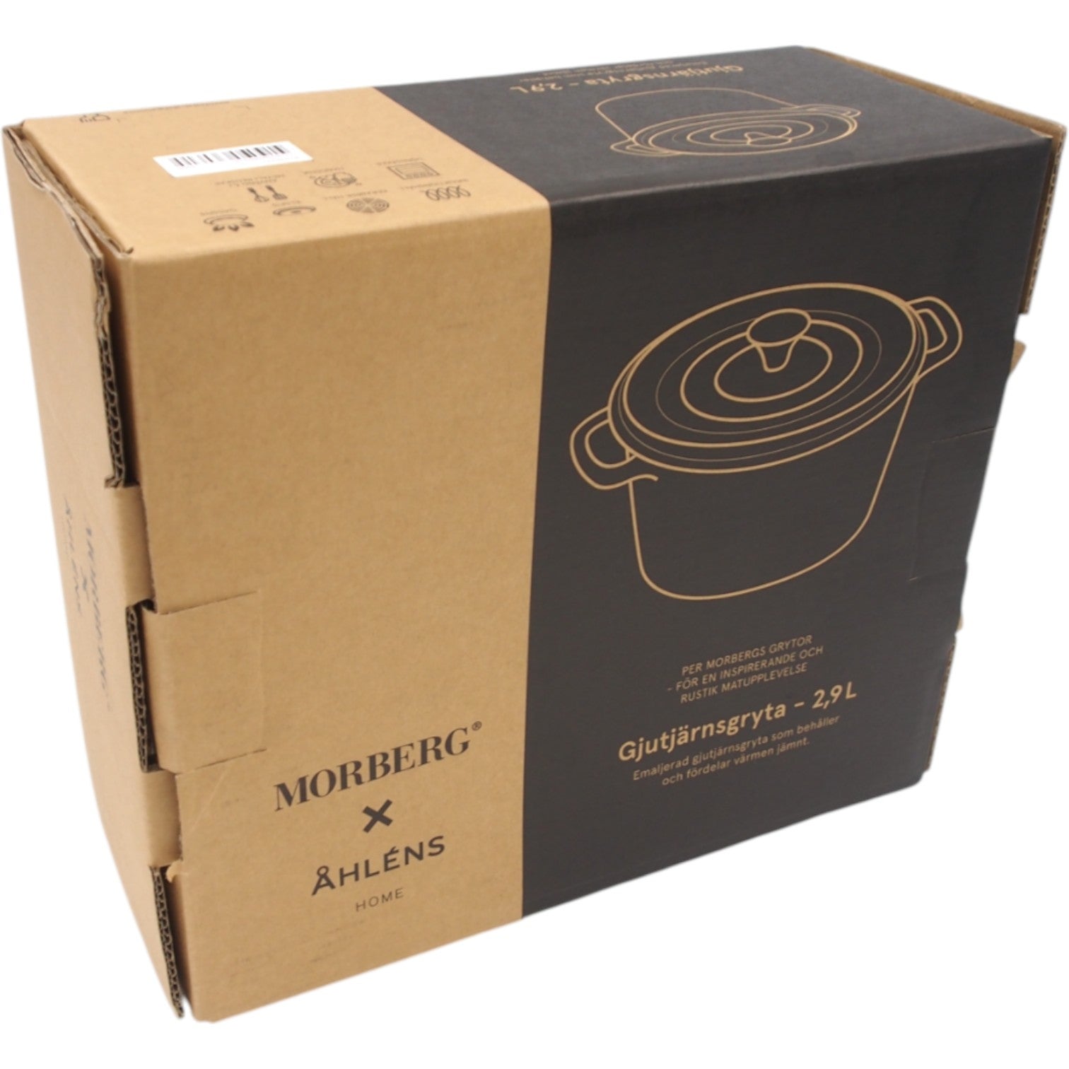 2,9 L MORBERG x ÅHLÉNS emaliuotas ketaus puodas