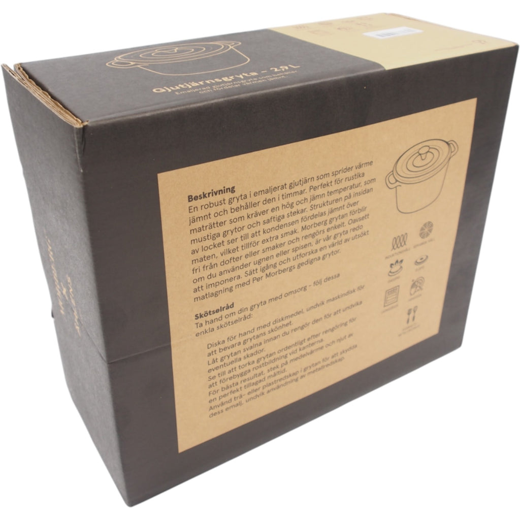 2,9 L MORBERG x ÅHLÉNS emaliuotas ketaus puodas