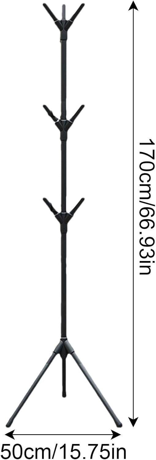 Pastatoma drabužių kabykla su kabliukais (170 cm)