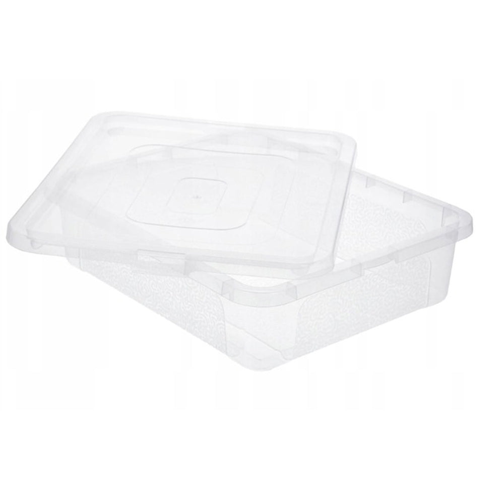 Plastikinis dėžutė su dangčiu 10L (40 × 33 × 10 cm)