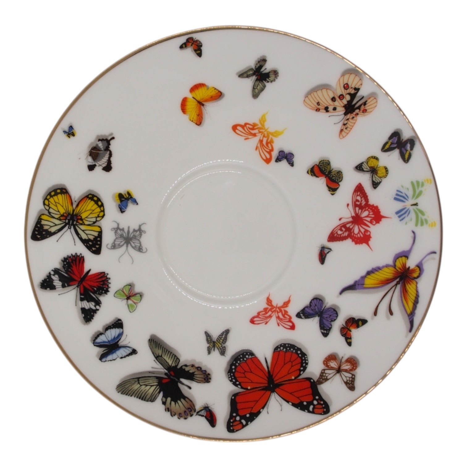 Porcelianinis puodelis su lėkštute „Drugeliai“ 275 ml