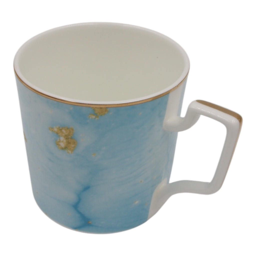 Puodelis su mėlynu ir auksiniu dekoru, 400 ml