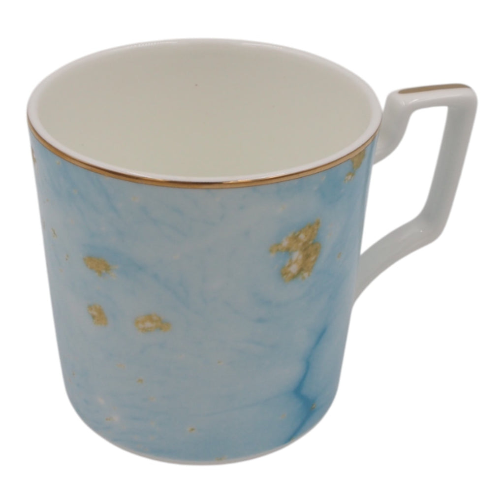 Puodelis su mėlynu ir auksiniu dekoru, 400 ml