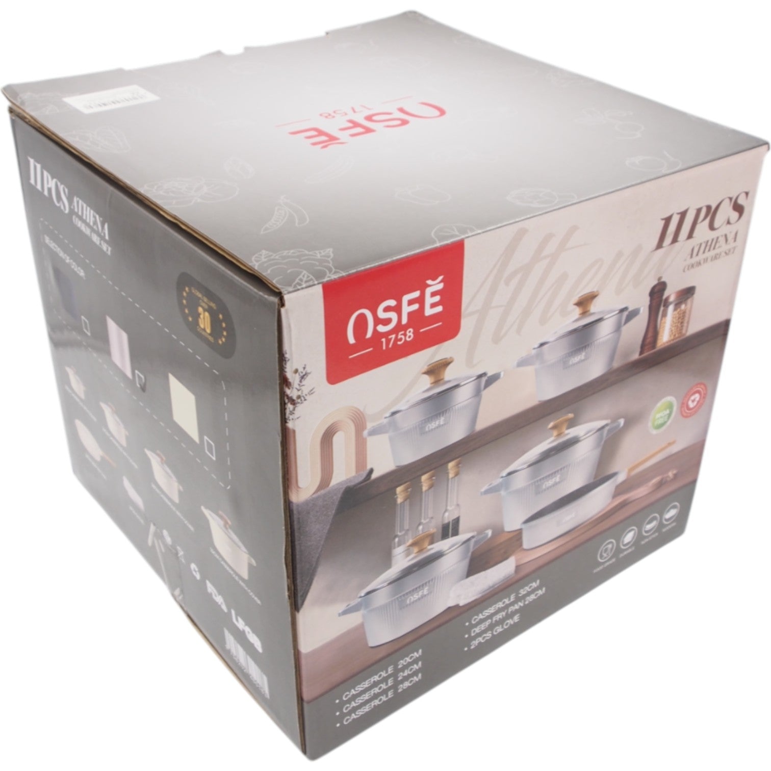 11 dalių puodų rinkinys OSFE „Athena“