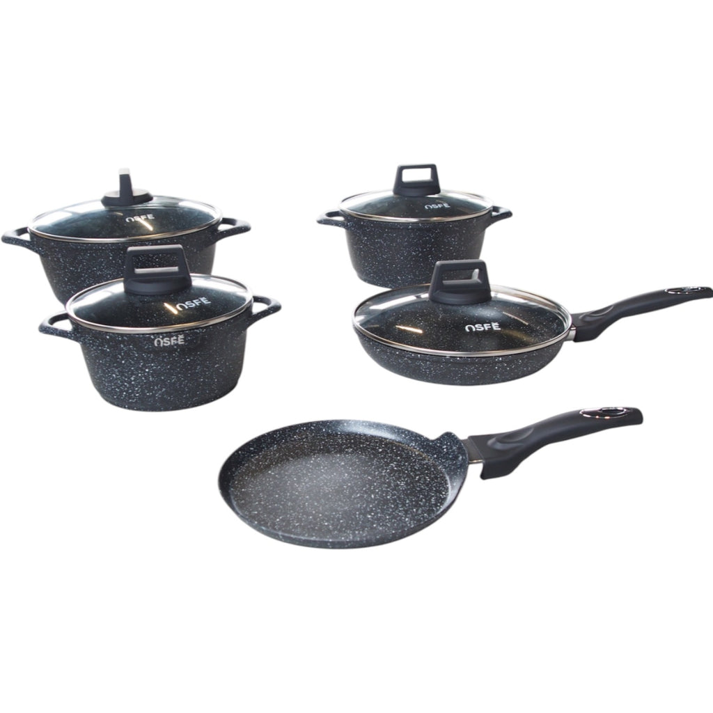 9 dalių OSFE „Mars“ serijos granito puodų rinkinys