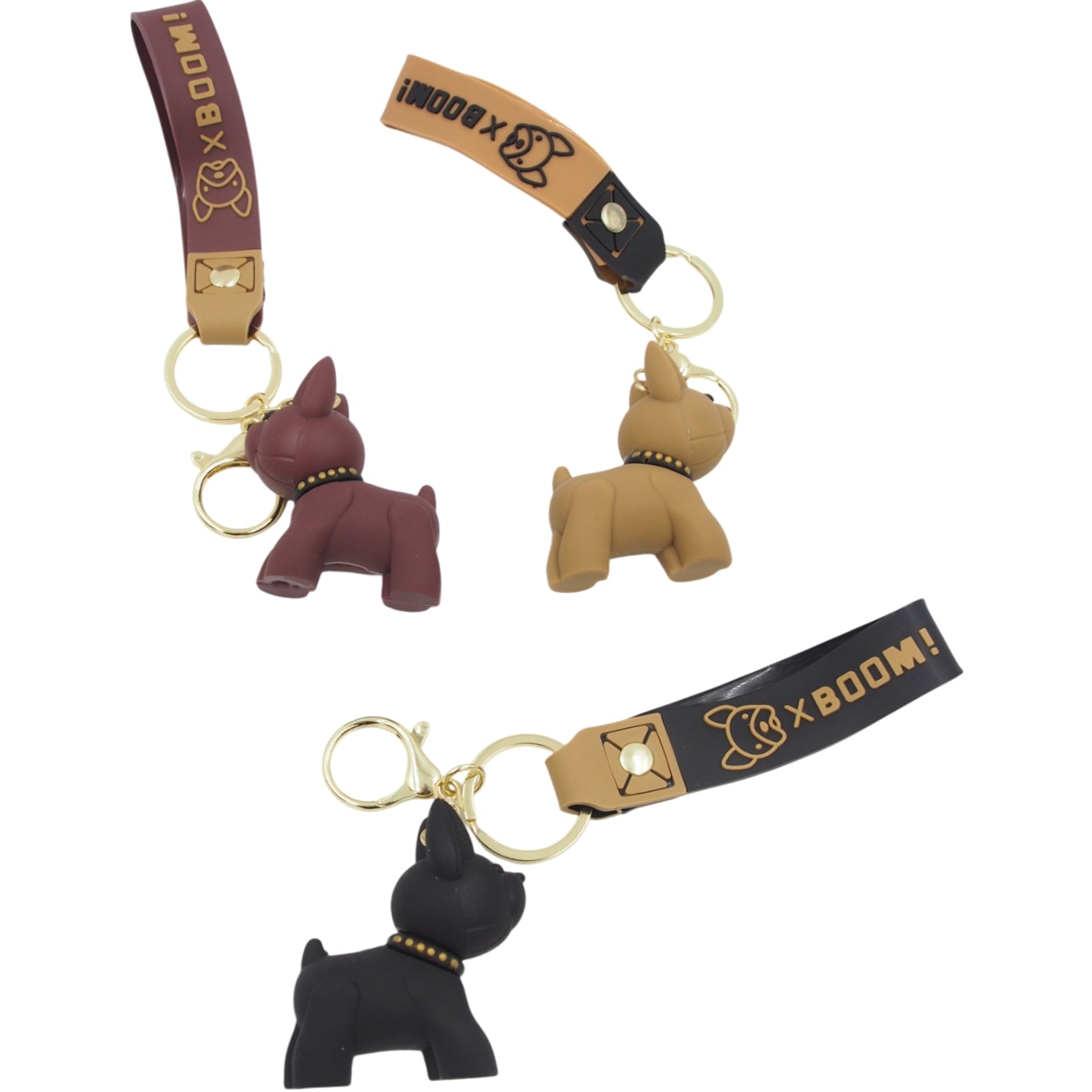 Raktų pakabukas su šuniuku „BOOM!“