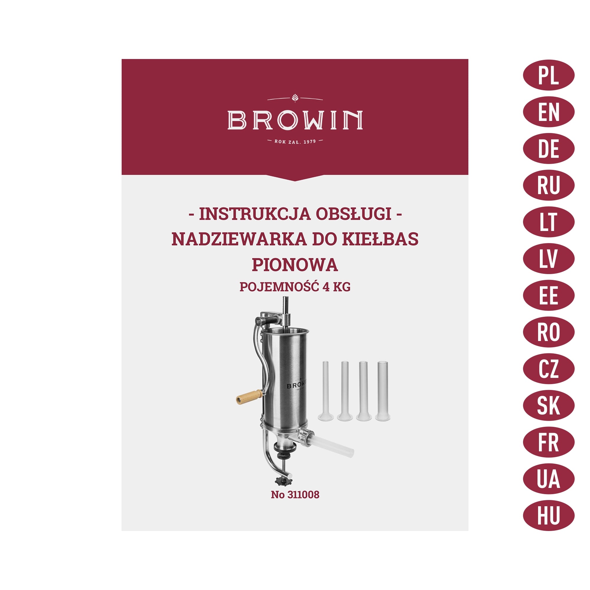 Rankinis vertikalus kimštuvas 4kg