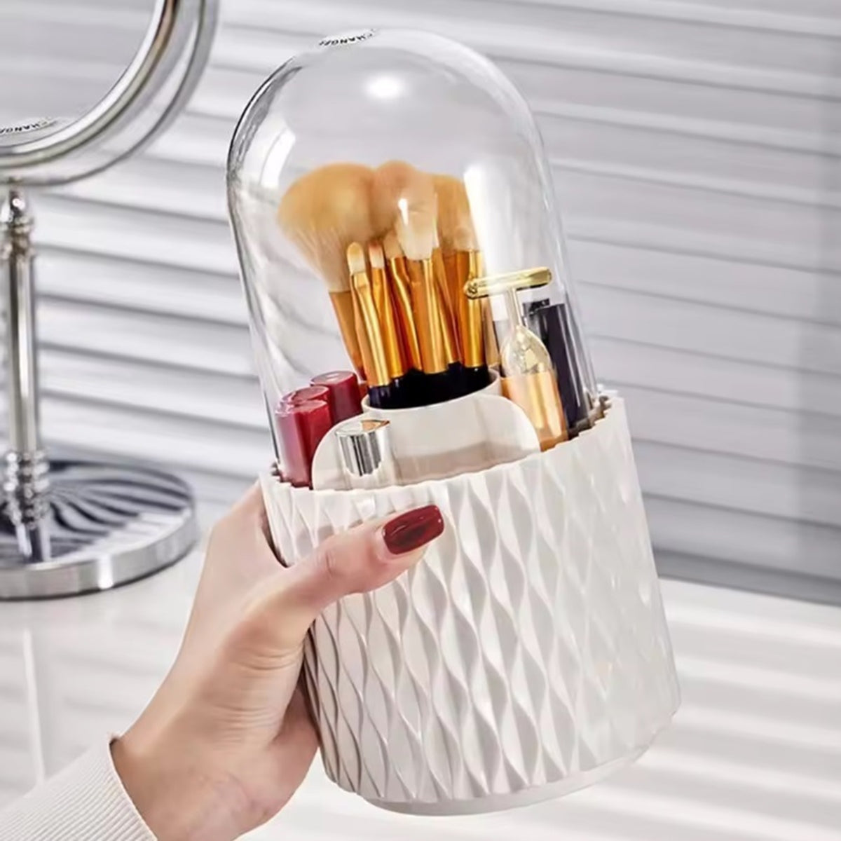 Šepetėlių ir kosmetikos laikiklis