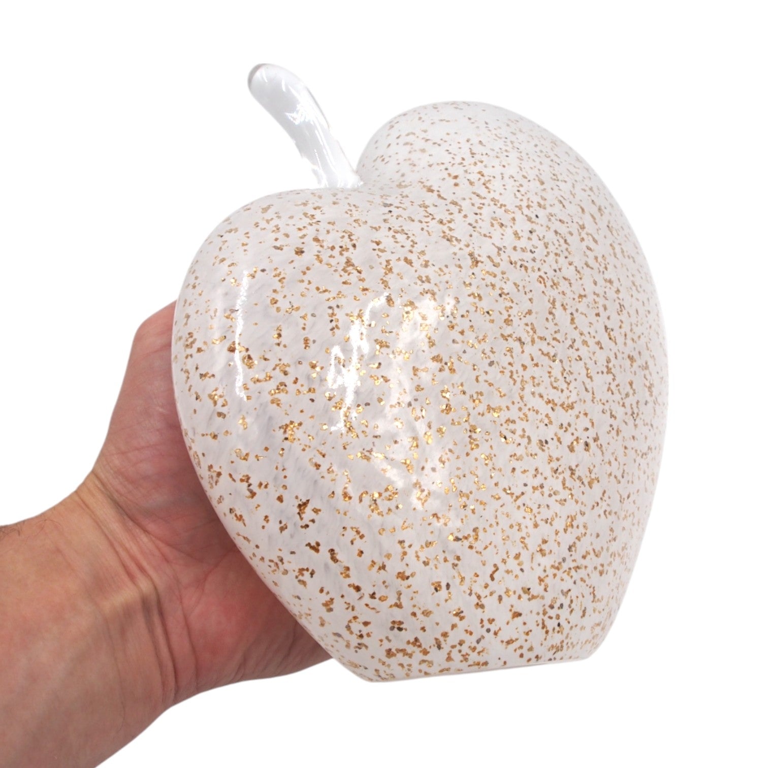 Širdies formos dekoracija iš stiklo 20 × 22 cm