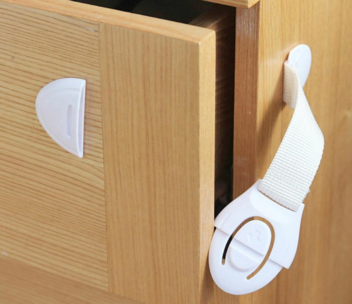 Spintelių ir stalčių apsauga 10vnt.