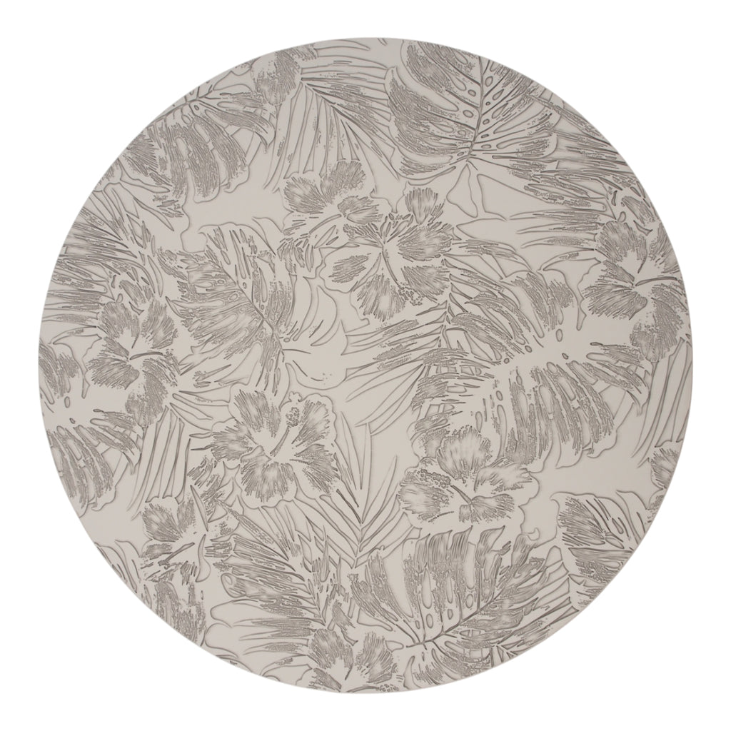 38 cm apvalus stalo padėkliukas BALTAS