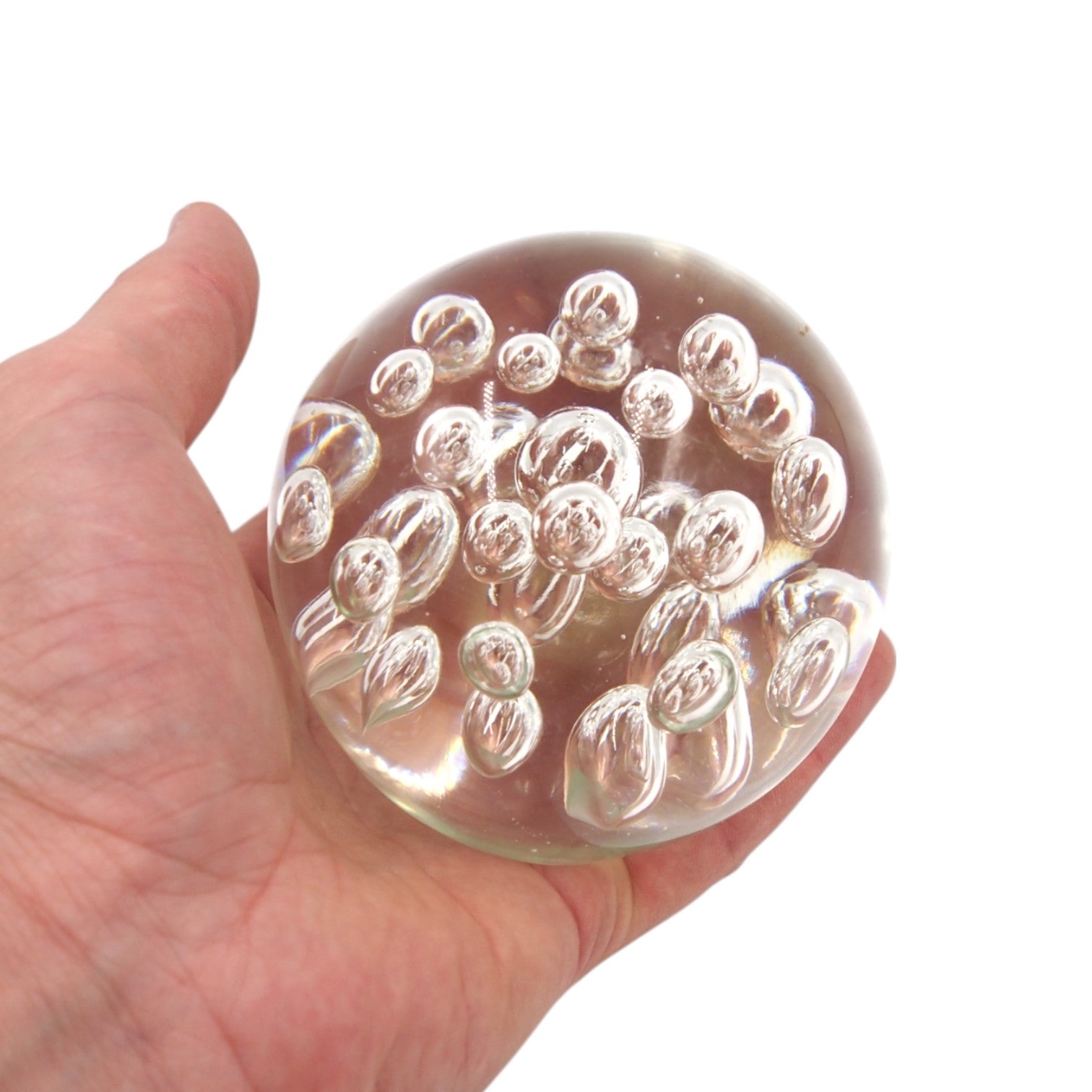 Stiklinė dekoracija „Burbulų gaublys“ – 9×9 cm