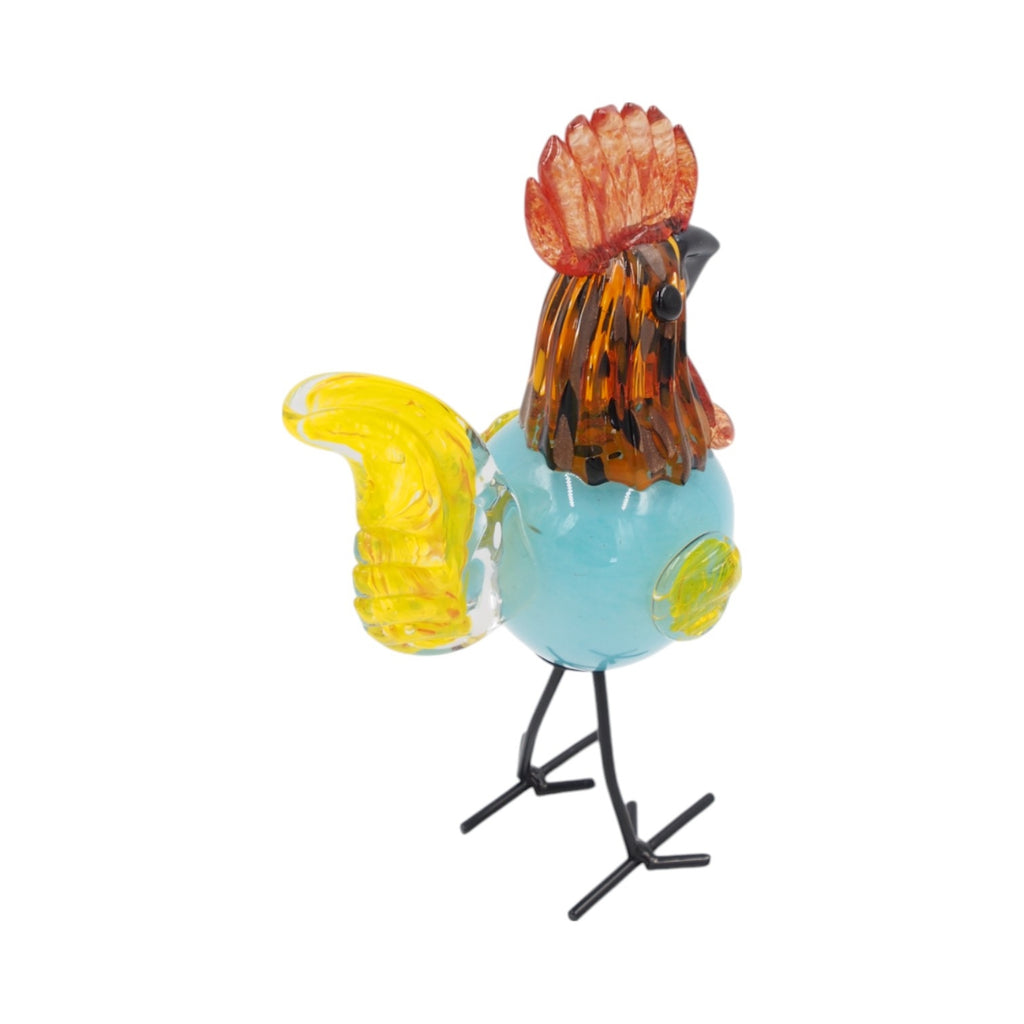 Stiklinė dekoracija „Gaidys“ – 12×8.5×23 cm