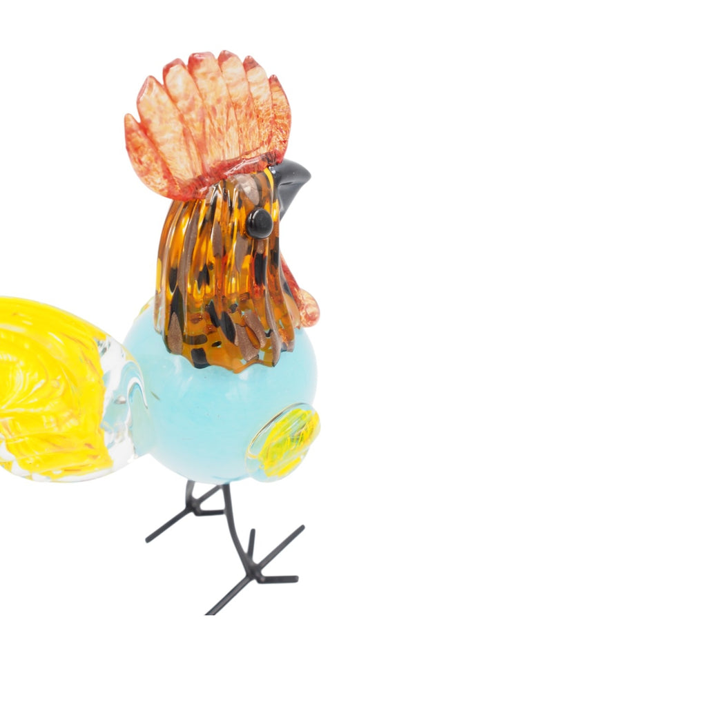 Stiklinė dekoracija „Gaidys“ – 12×8.5×23 cm