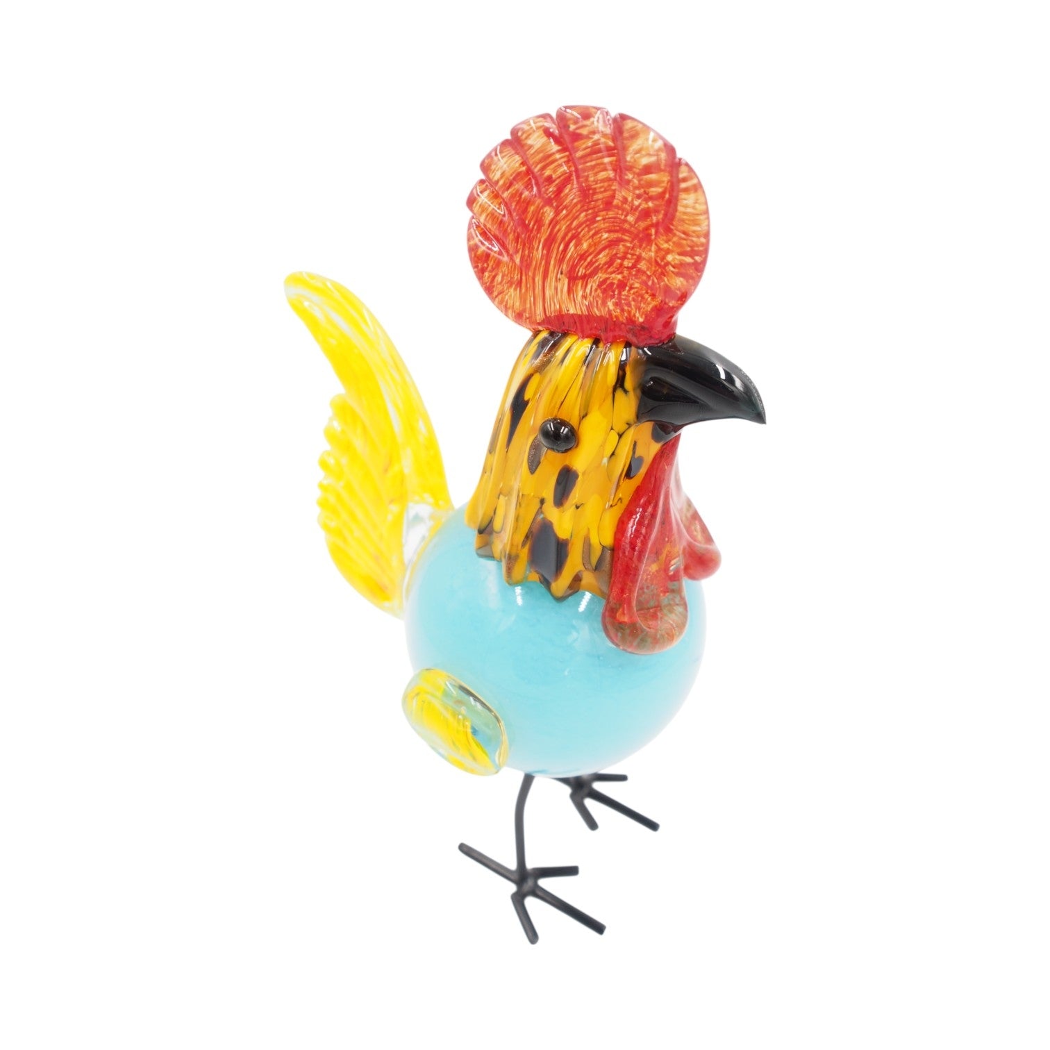 Stiklinė dekoracija „Gaidys“ – 14×10.5×28 cm