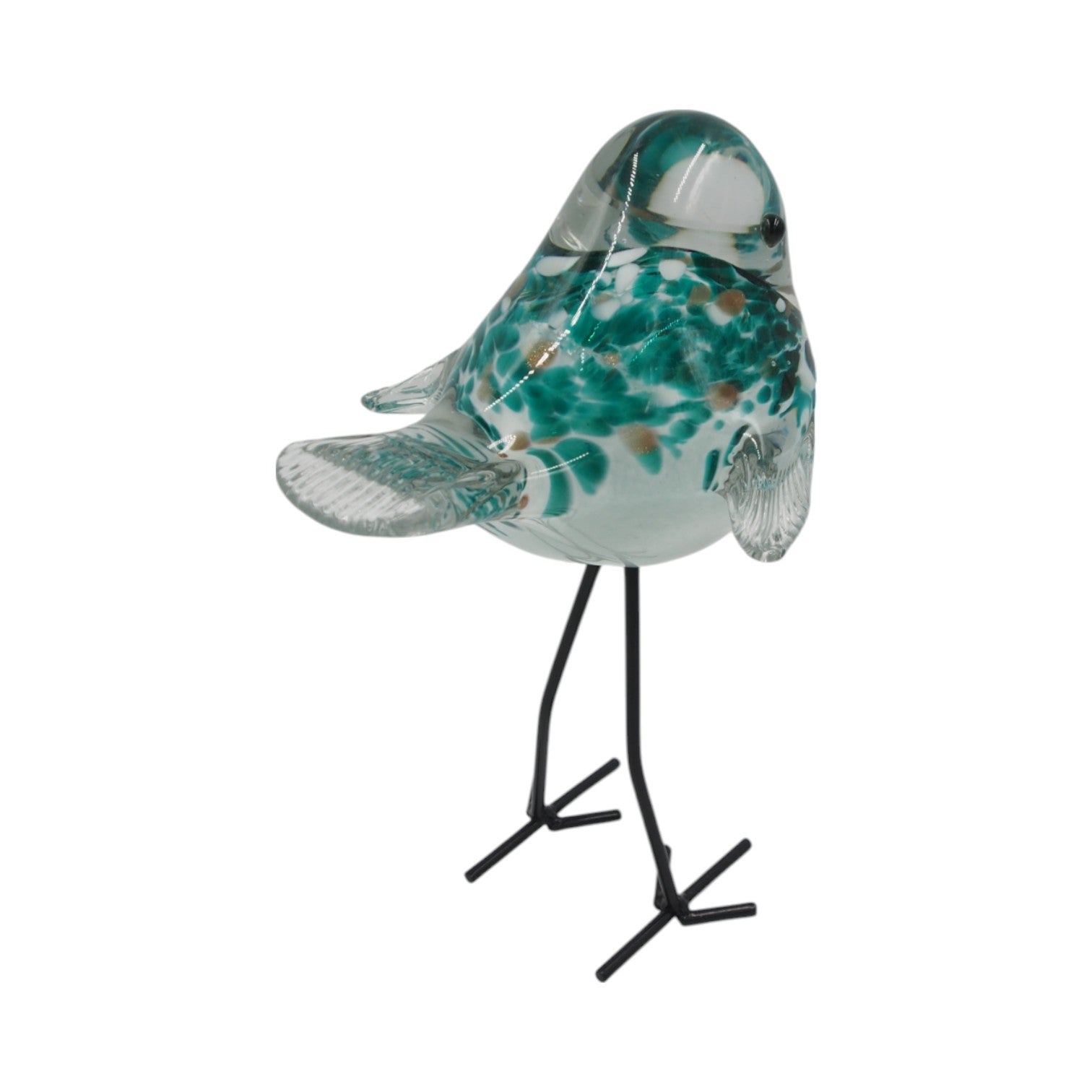 Stiklinė dekoracija „Paukštelis“ – 16×12×26 cm White