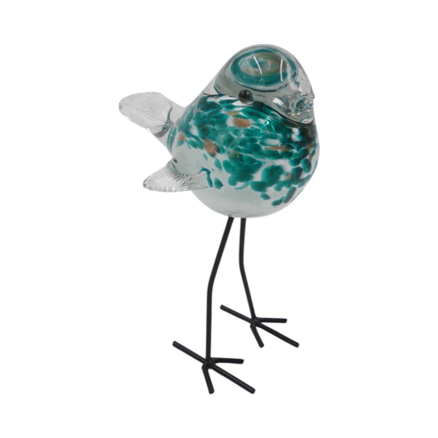 Stiklinė dekoracija „Paukštelis“ – 16×12×26 cm White