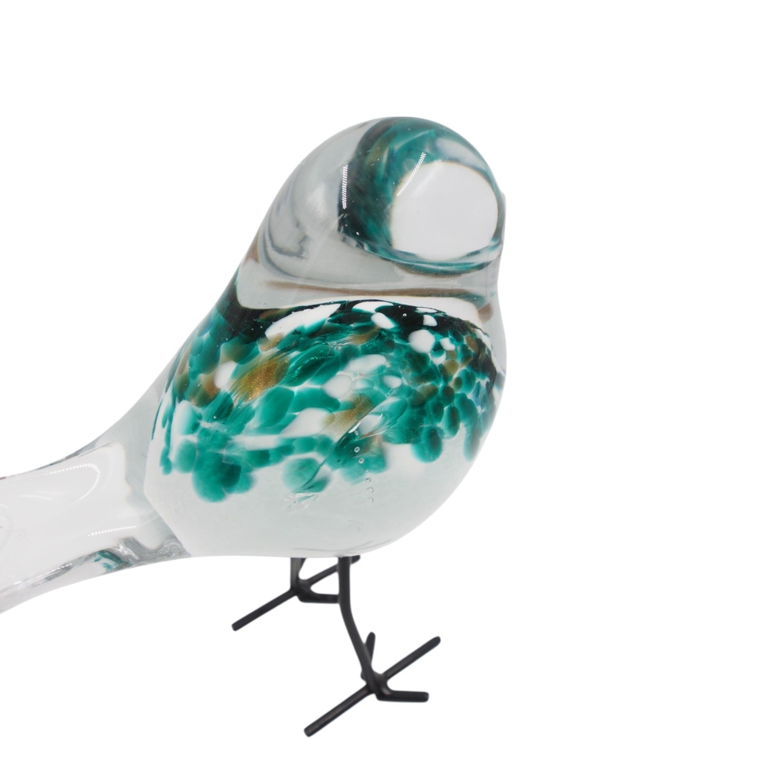 Stiklinė dekoracija „Paukštelis“ – 18×8×19 cm White
