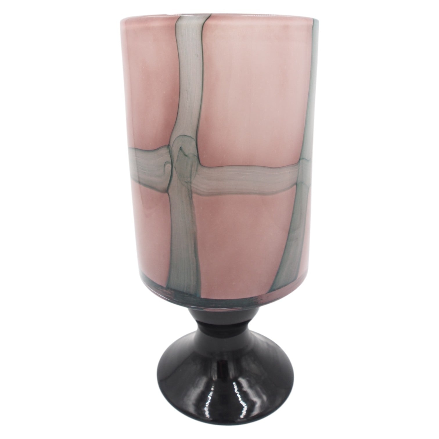 Stiklinė dekoratyvinė vaza, 14×30 cm