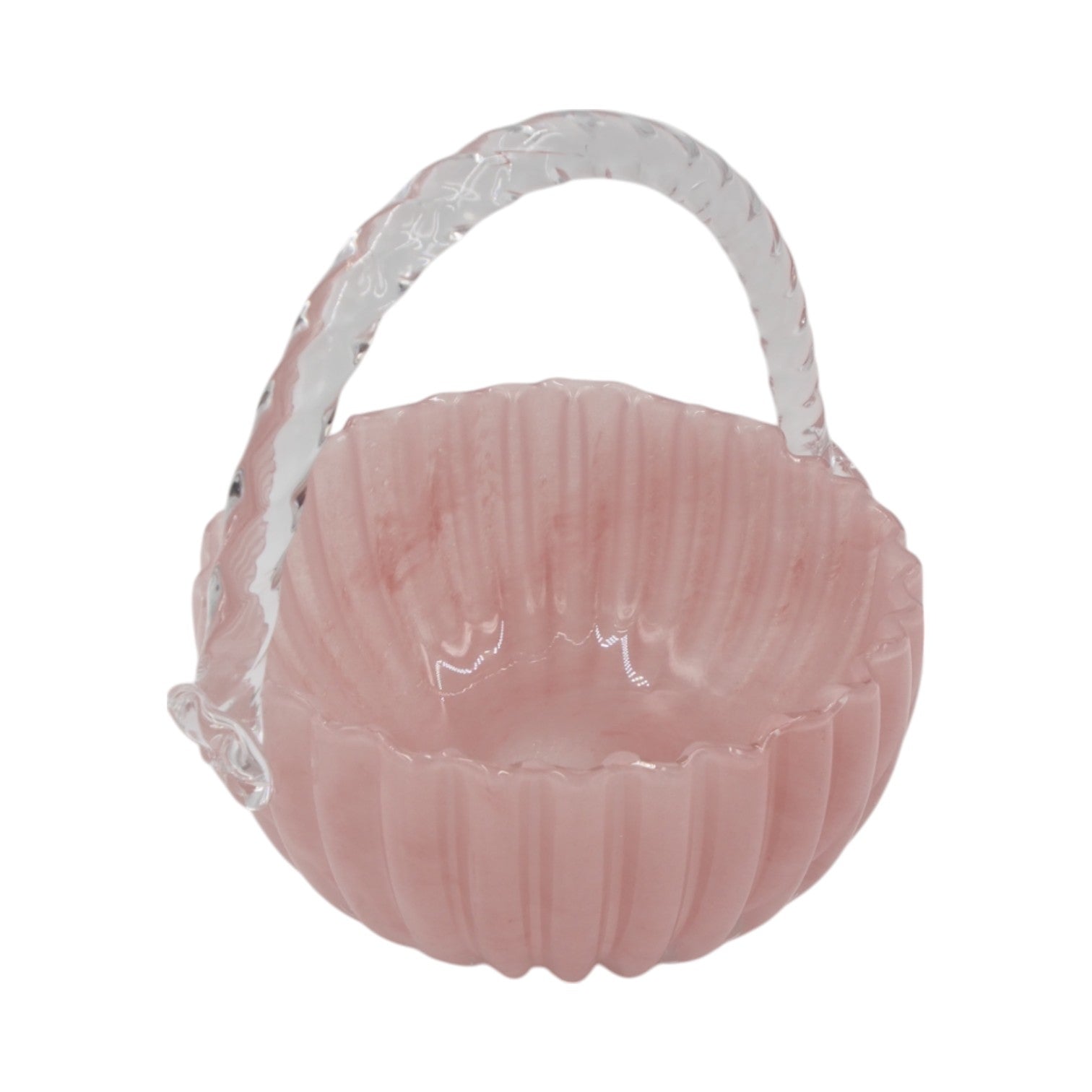 Stiklinė dekoratyvinė vaza – 23.5×20×23.5 cm