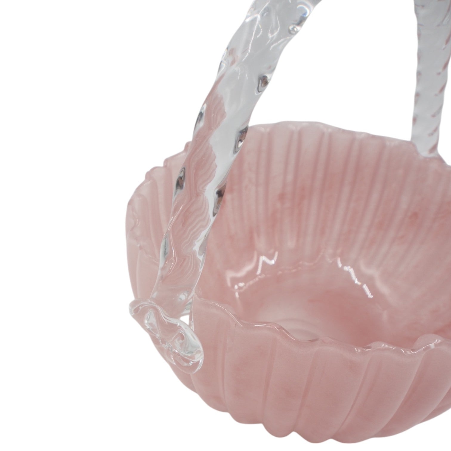 Stiklinė dekoratyvinė vaza – 23.5×20×23.5 cm