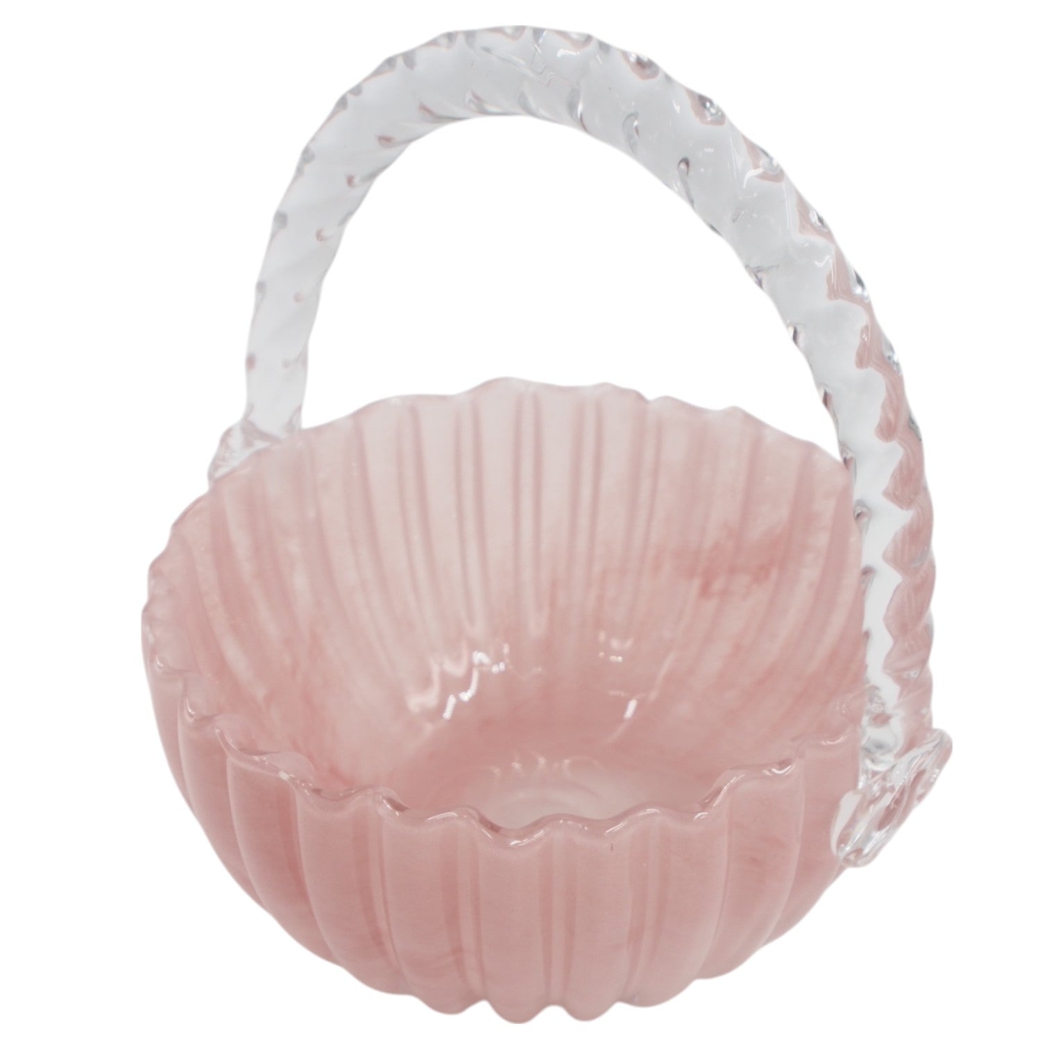 Stiklinė dekoratyvinė vaza – 23.5×20×23.5 cm