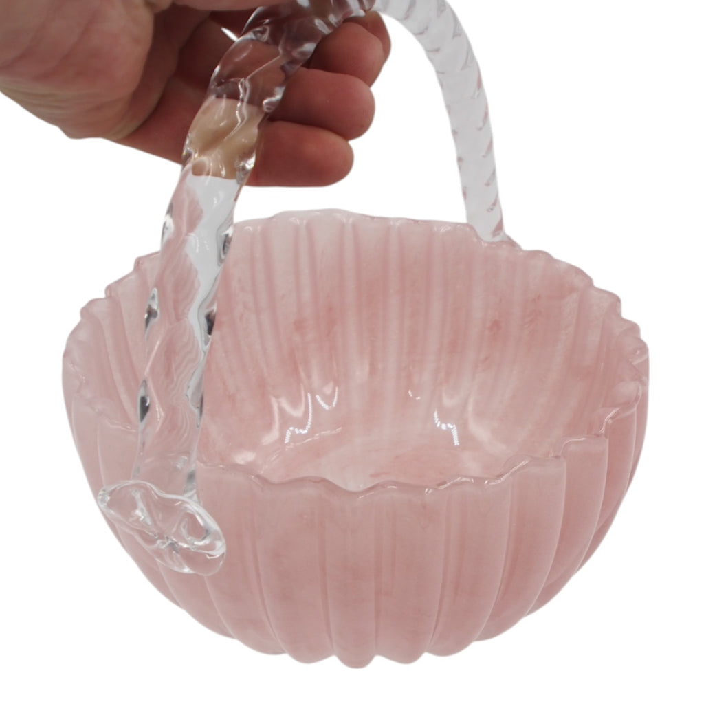 Stiklinė dekoratyvinė vaza – 23.5×20×23.5 cm