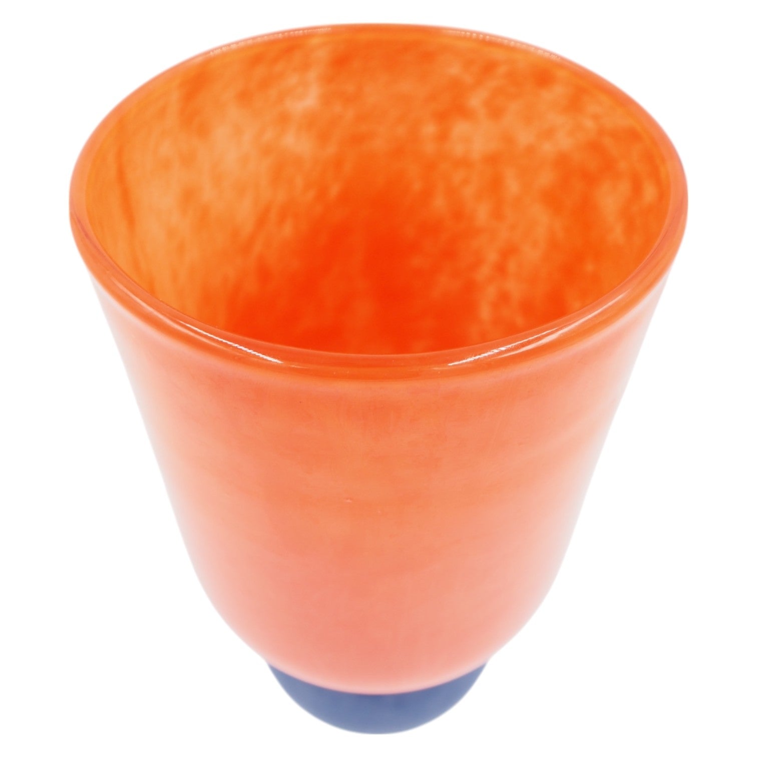 Stiklinė dekoratyvinė vaza su kojele, 16×16×29 cm